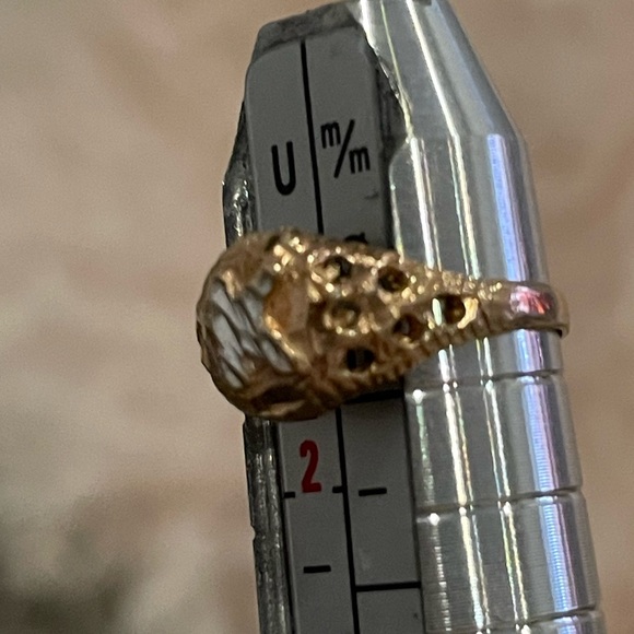 14K Baby Ring Initial “K” - Picture 2 of 6